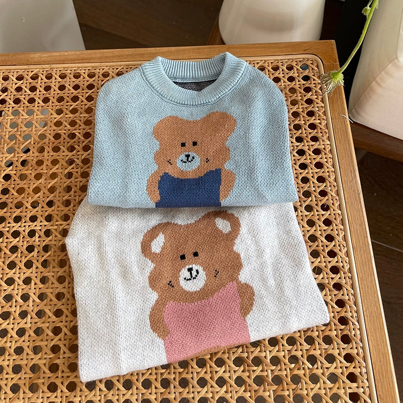 Pet Clothes Fall and Winter New Arrival Bear Thick Warm Sweater Teddy Bichon Dog Cat Elastic Knitting Vest