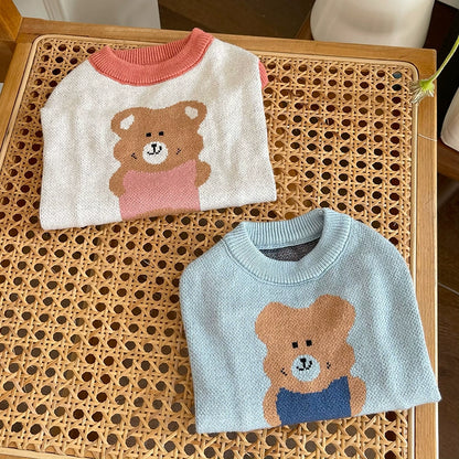 Pet Clothes Fall and Winter New Arrival Bear Thick Warm Sweater Teddy Bichon Dog Cat Elastic Knitting Vest