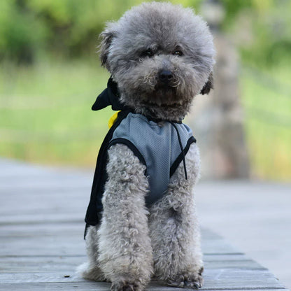 Pet Clothes Thin Summer Clothing Breathable Sun Protection Teddy Vest Dog Mesh Grid Mickey Panda Pet Costume